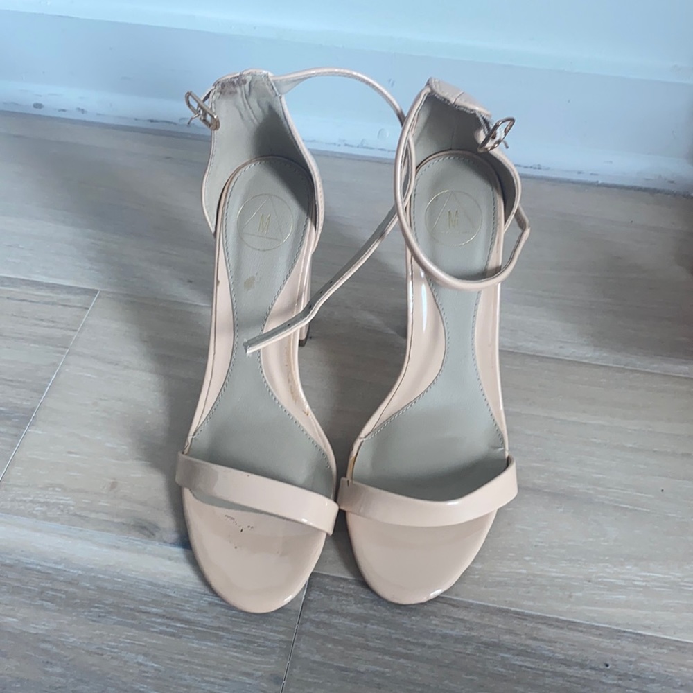 Misguided nude block heels